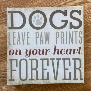 Dog Wall Art Canvas Sign